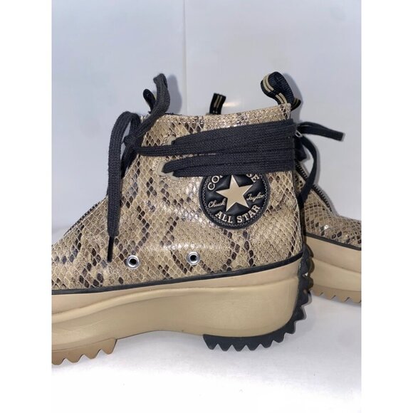 Converse Run Star Hike High Snakeskin Zip Chunky Boot 170056C Women's Size 6.5 - Picture 3 of 11